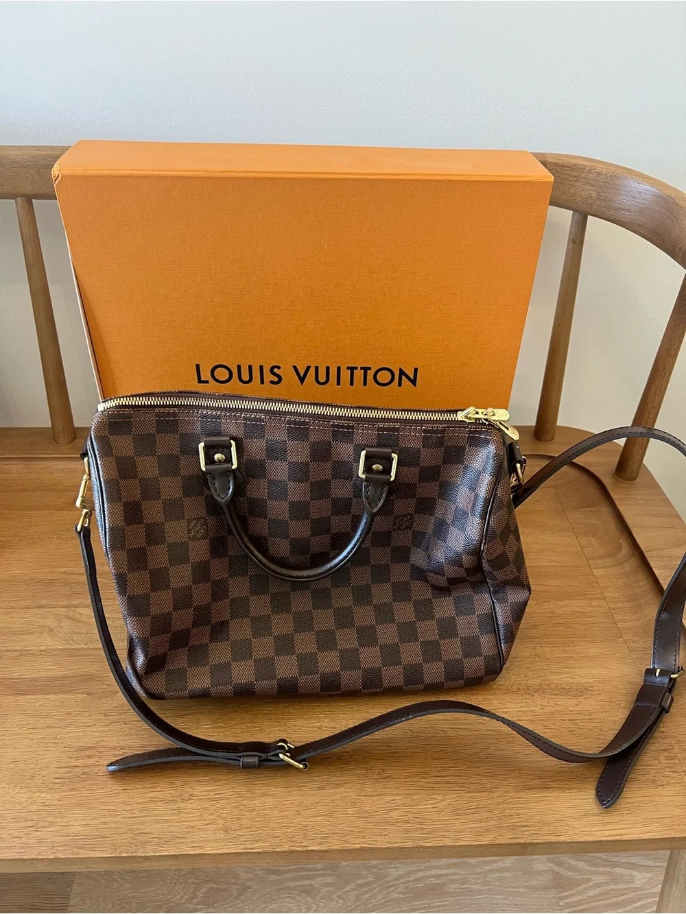 Louis Vuitton Speedy Bandoulière 30 Damier Ebene